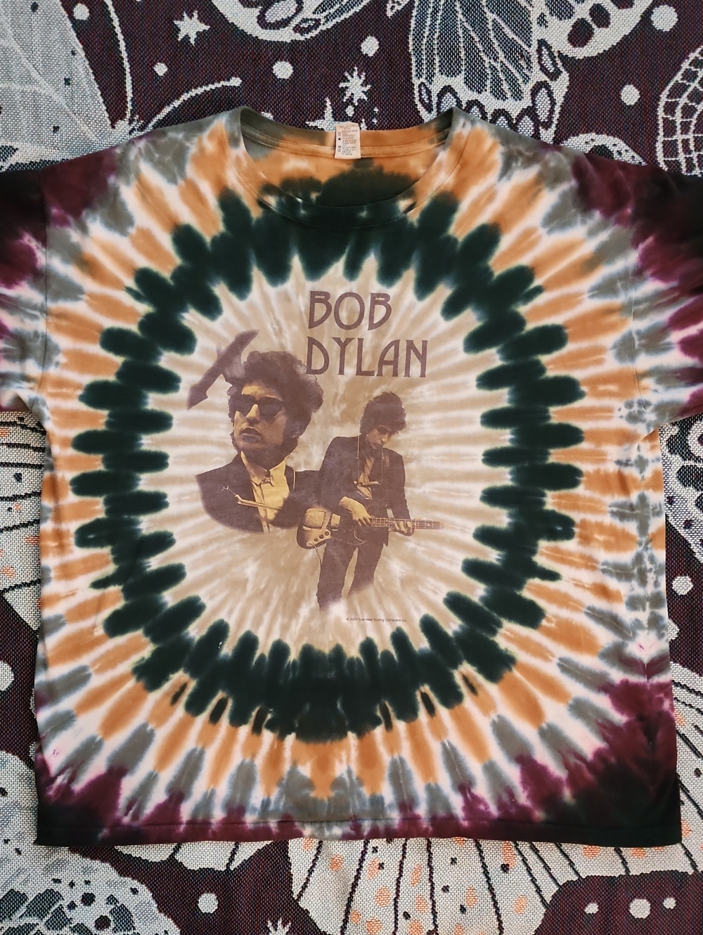 2003 Bob Dylan Tie-Dye Graphic Tee – Size XL